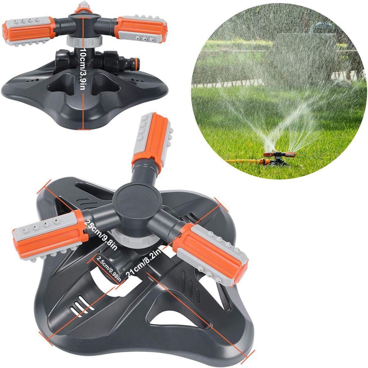 GENERICO - Aspersores De Riego Jardin Automático Giratorio De 360°