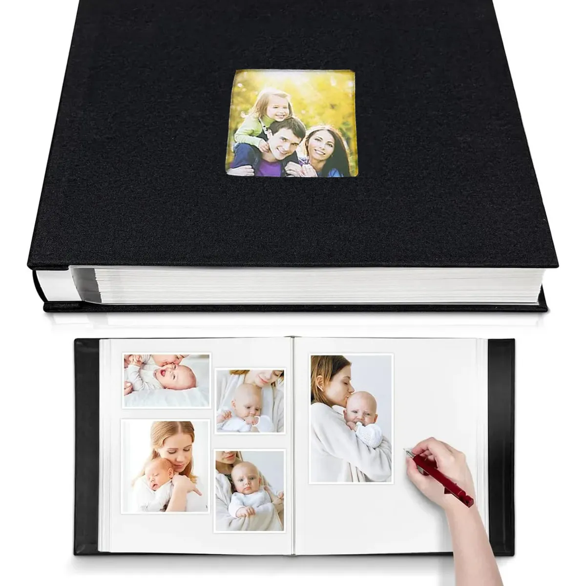 KUANGYE - Álbum De Fotos Grande Autoadhesivo Diy 40 Páginas En Blanco