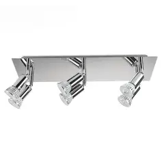 MMDH - Cromo cuadrado salón lámpara de techo LED