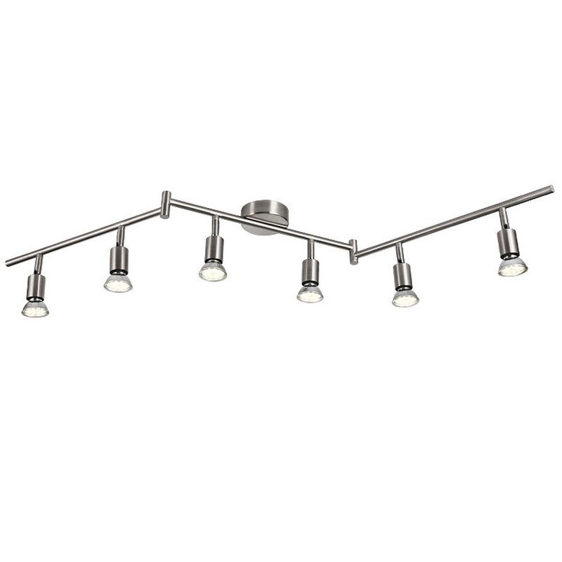 MMDH - LED Lámpara de techo plegable E27 cromada para salón