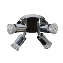 MMDH - Plafón LED Cromo GU10 Cocina Dormitorio