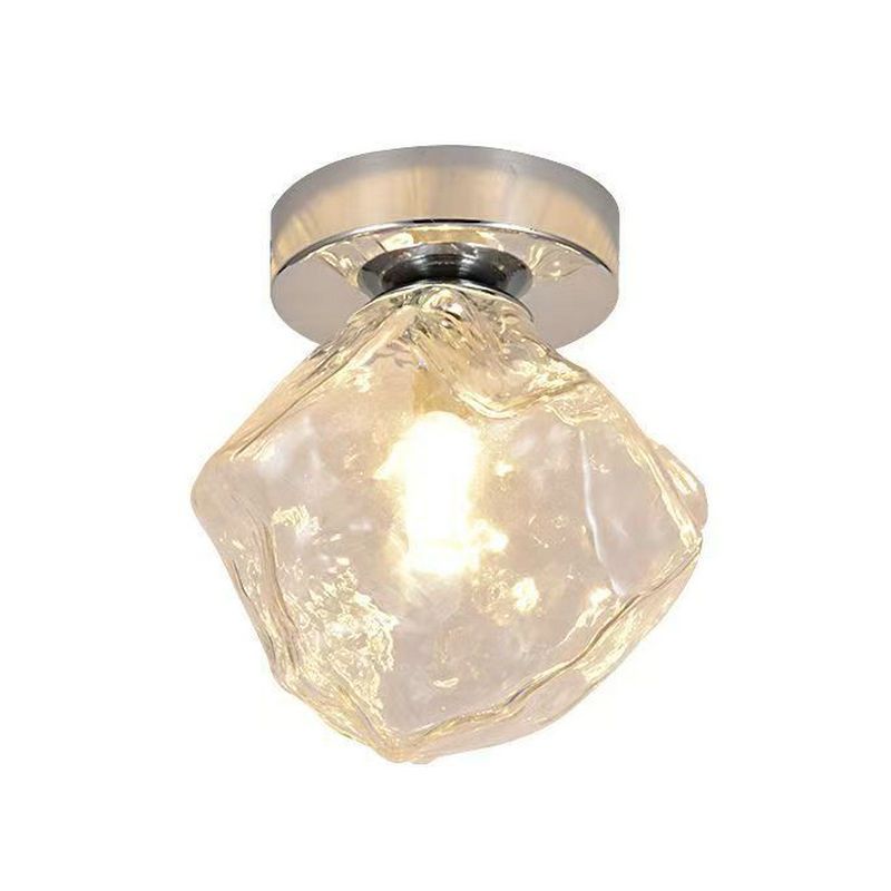 MMDH - Plafón LED de Vidrio para Entrada en Forma de Cubo de Hielo