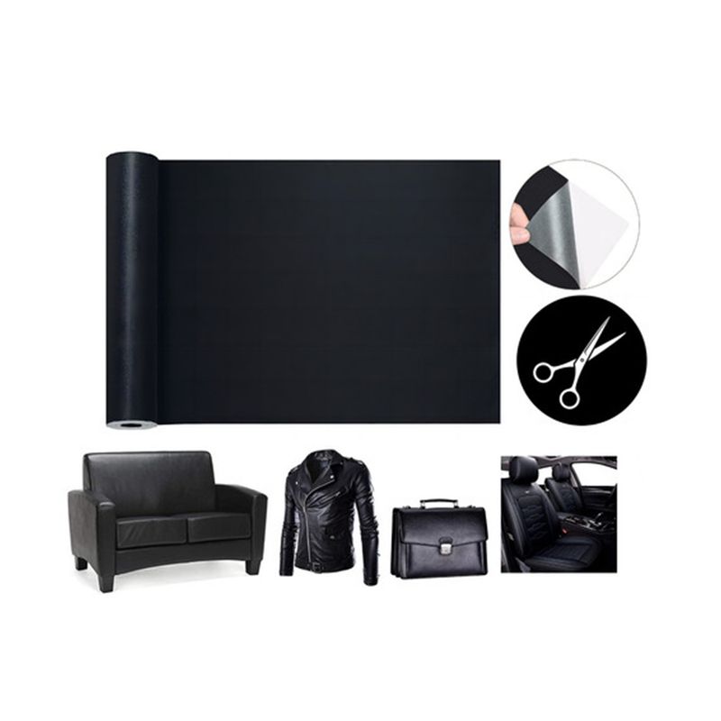GENERICO - Parche Reparador Cuero Autoadhesivo 50x137cm Para Sofá Auto