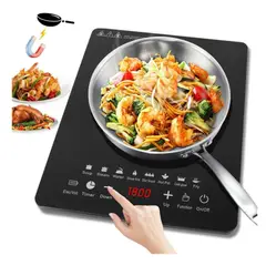 GENERICO - Digital Parrilla Eléctrica Inducción 2200w Control Tactil