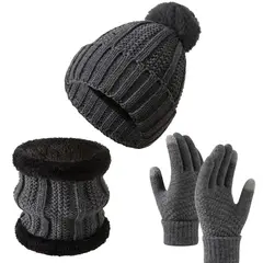 TIOZONEY - Pack Gorro, Bufanda y Guantes