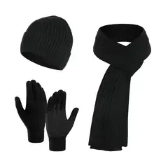 TIOZONEY - Pack Gorro, Bufanda y Guantes