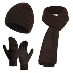 TIOZONEY - Pack Gorro, Bufanda y Guantes