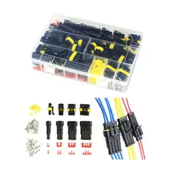 GENERICO - Set 352 Conectores Eléctricos Impermeables 2 Pines 12v