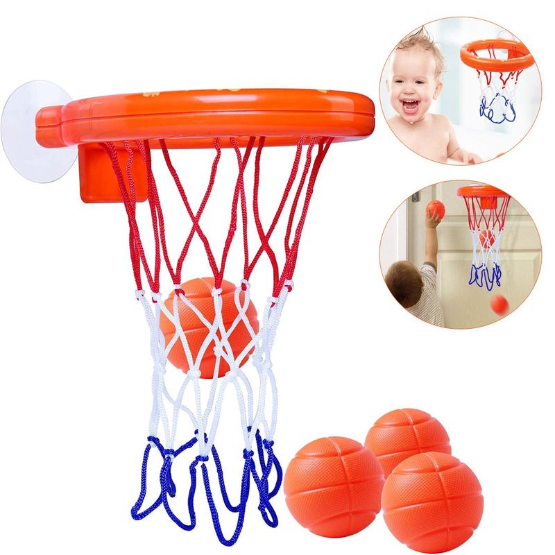 GENERICO - Pelota De Juguete Y Cesta De Baloncesto Para Baño De Bebé