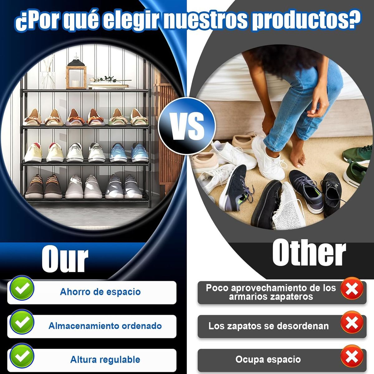 GENERICO - Mueble Zapatero Organizador De 4 Niveles Para Entrada Pasill