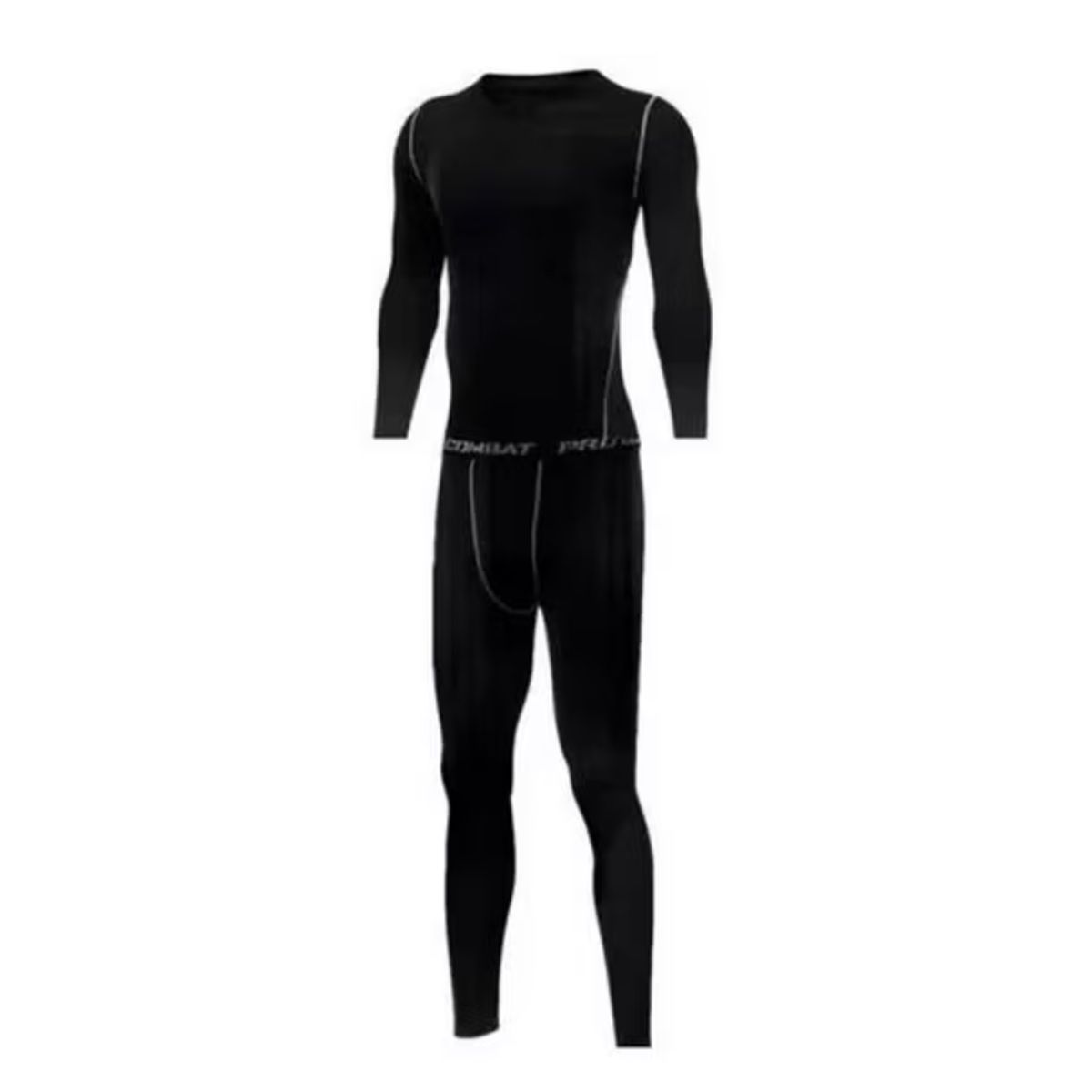 EKOL TACTICA MILITAR - Primera Capa Deportiva Ropa Hombre - Negro