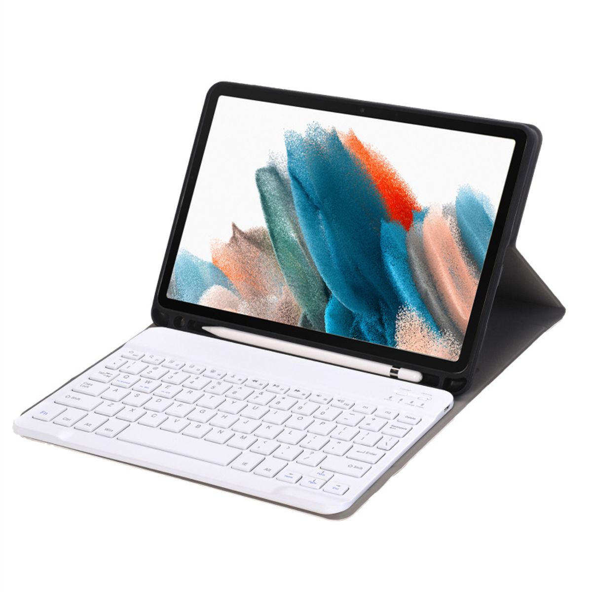 RENVMEXY - Funda Teclado Rosa Oro para Samsung Tab A8 2021