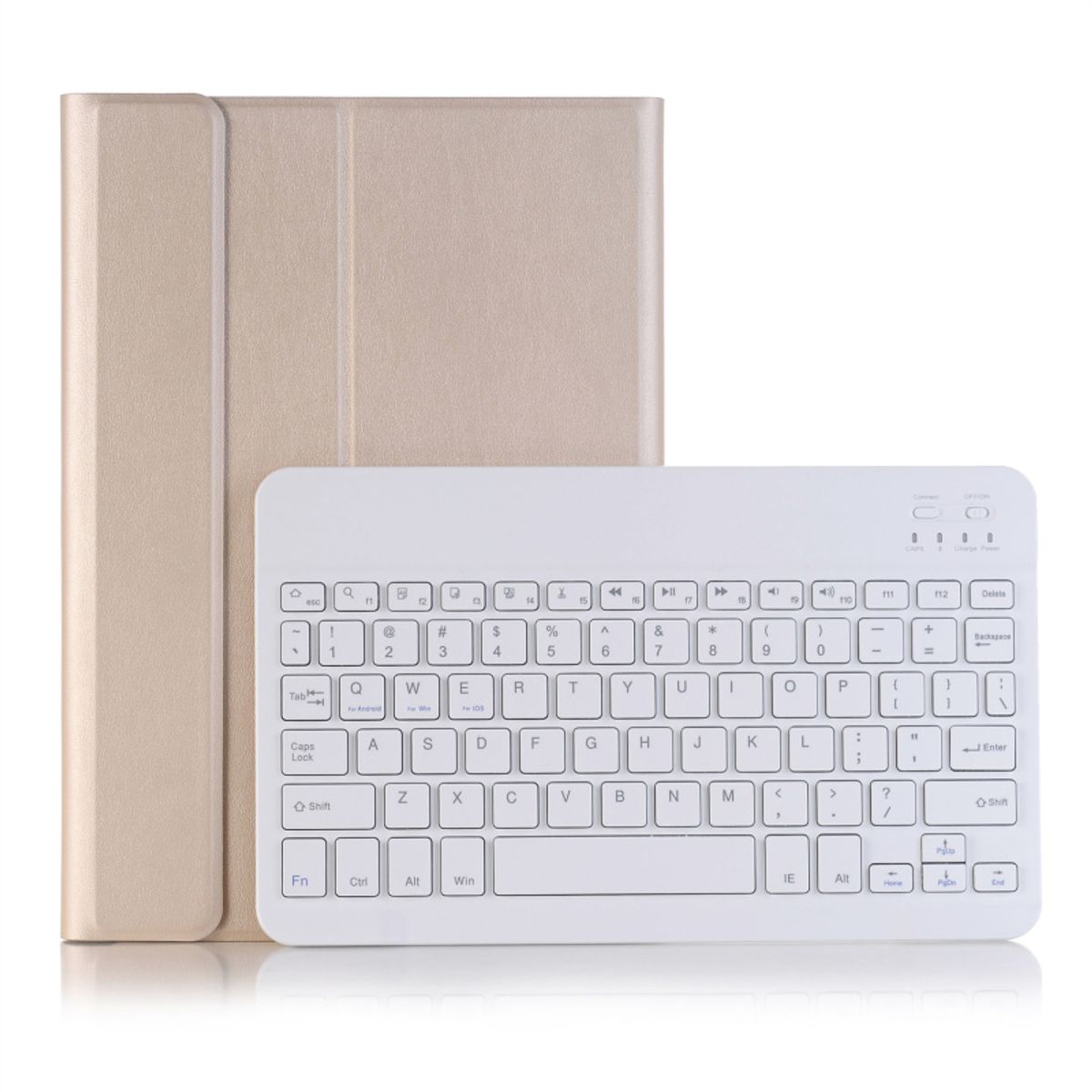 RENVMEXY - Funda Teclado Oro Luxe para Samsung Tab A8 2021