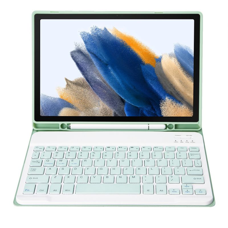 RENVMEXY - Funda Teclado Verde Mentolado para Samsung Tab A8 2021