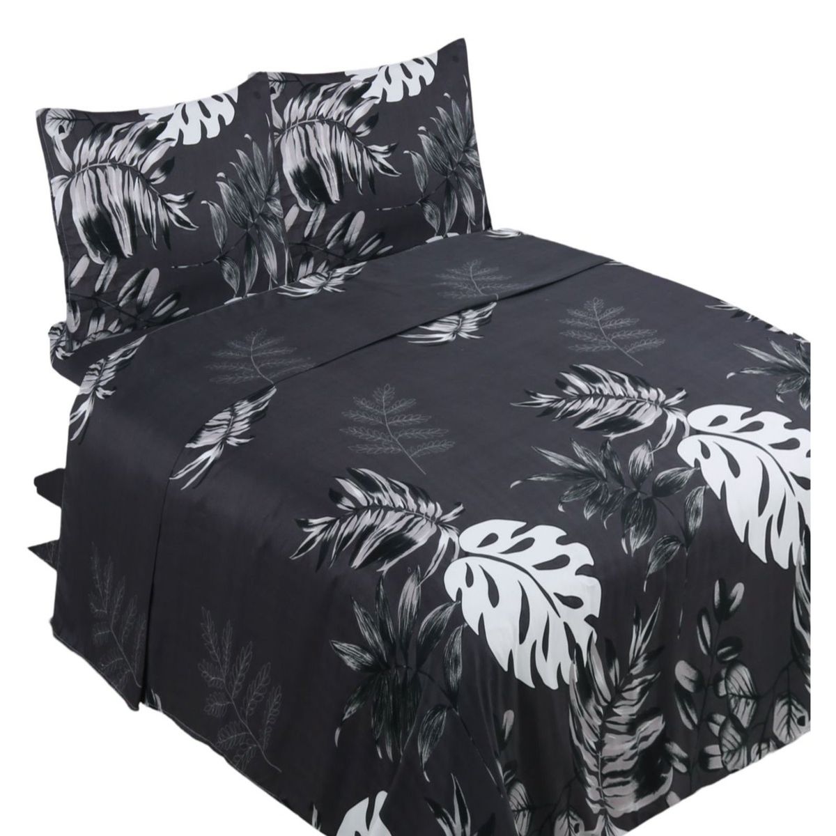 GENERICO - JUEGO DE SABANAS PLAZA Y MEDIA CON DISEÑO