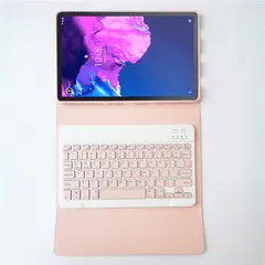 RENVMEXY - Funda Teclado Rosa para Lenovo Tab P11 de 11 pulgadas