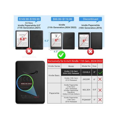 Imagen 2 del producto Funda Protectora Para Kindle 11th gene 2024 Release