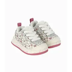 LIMONADA - Zapatilla bebés con luces plateado