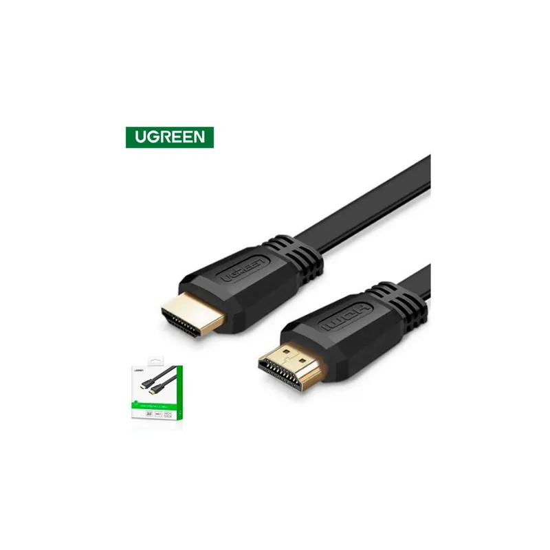 UGREEN - Cable HDMI 14 MM 5M Plano Negro Ugreen