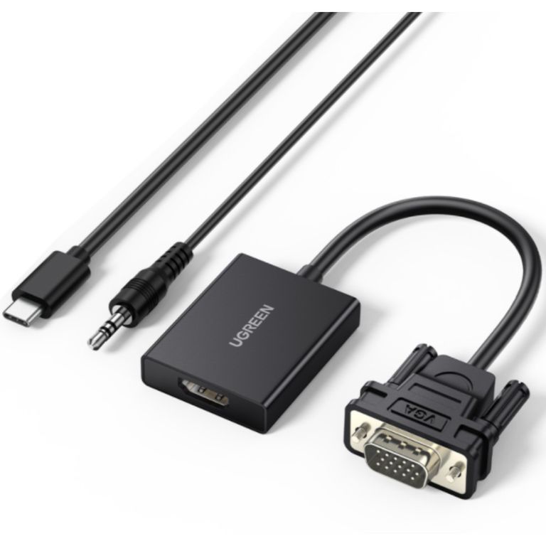 UGREEN Convertidor VGA a HDMI + Audio 35mm