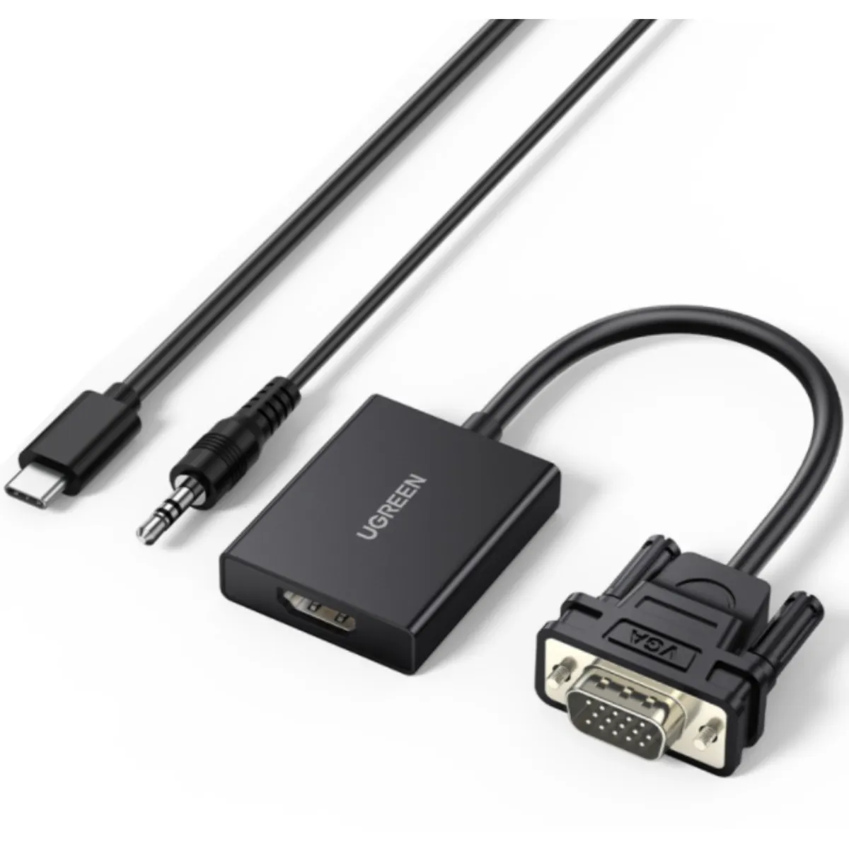 UGREEN - Convertidor VGA a HDMI + Audio 35mm Ugreen