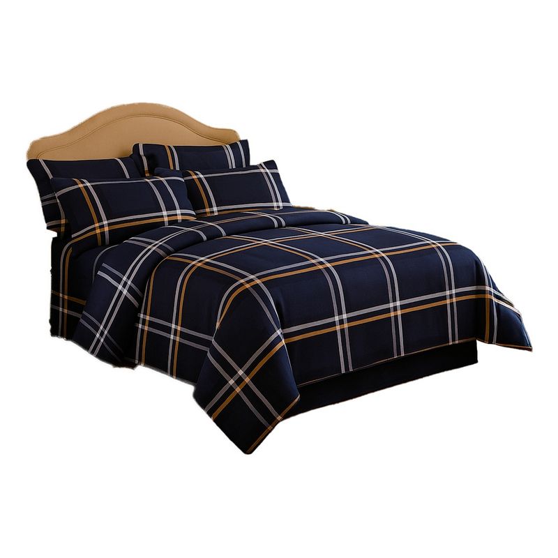 ARMONIA - Sábana Azul Premium - 800 Hilos 2 Plazas Elegante - 803