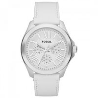 Reloj Cecile AM4484 Blanco De Cuero Piel Para Mujer.