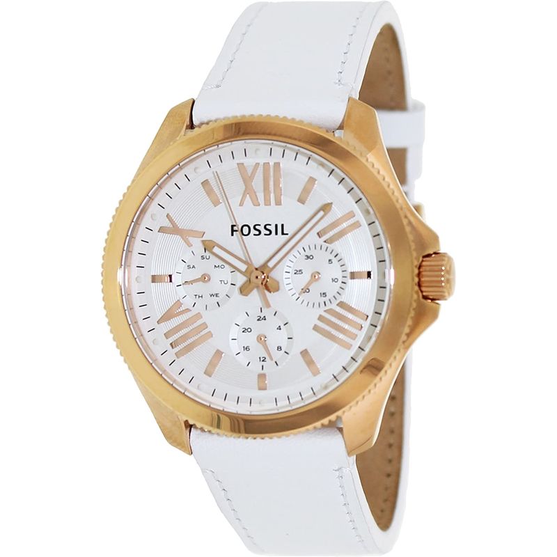 FOSSIL - Reloj Fossil Cecile AM4486 Blanco De Cuero Piel Para Mujer.