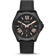 FOSSIL - Reloj Cecile AM4523 Negro De Cuero Piel Para Mujer.
