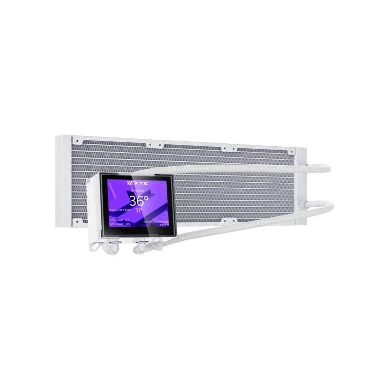GENERICO - Refrigeración Líquida XYZ HYDROVIEW 360 White, LCD 3.5", Intel/AMD