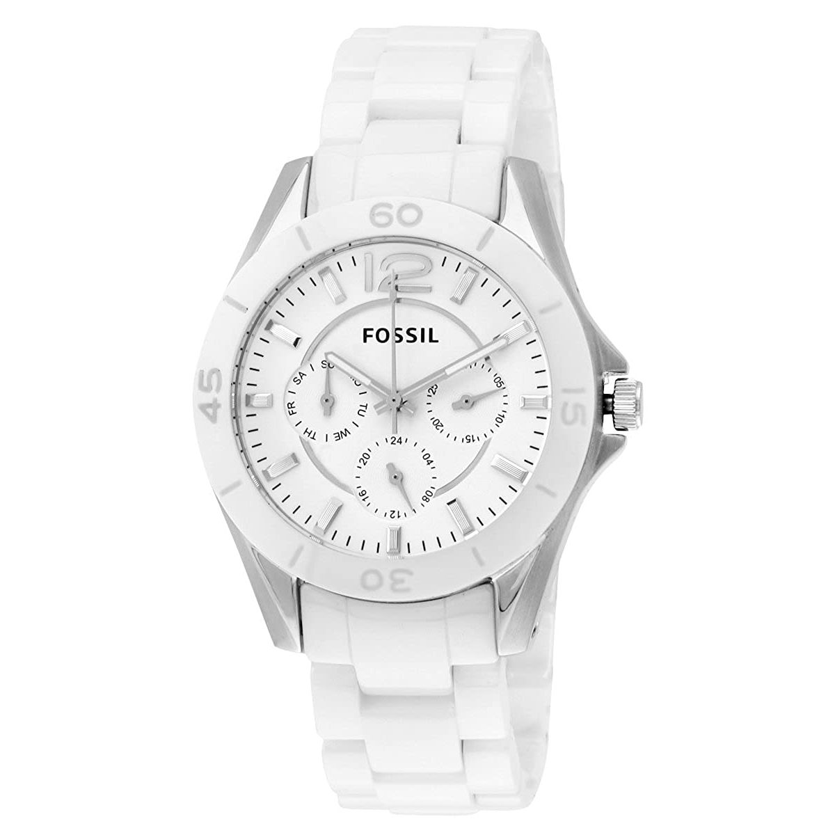 FOSSIL - Reloj Fossil Cerámica CE1002 Blanco De Cerámica Para Mujer.