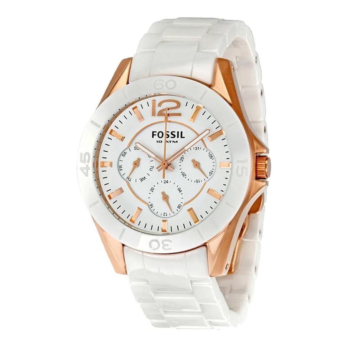 FOSSIL - Reloj Fossil Cerámica CE1006 Blanco De Cerámica Para Mujer
