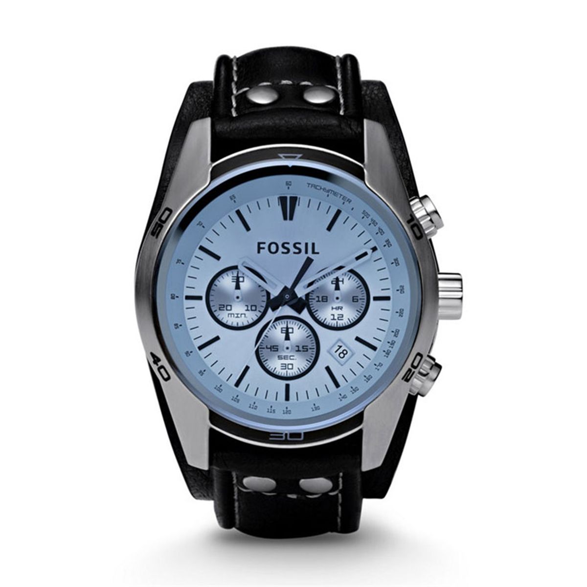 FOSSIL - Reloj Fossil Coachman CH2564 Negro De Cuero Piel Para Hombre.
