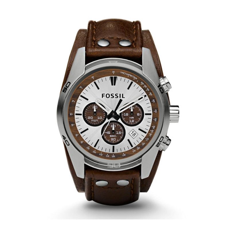 FOSSIL - Reloj Fossil Coachman CH2565 Marrón De Cuero Piel Para Hombre.