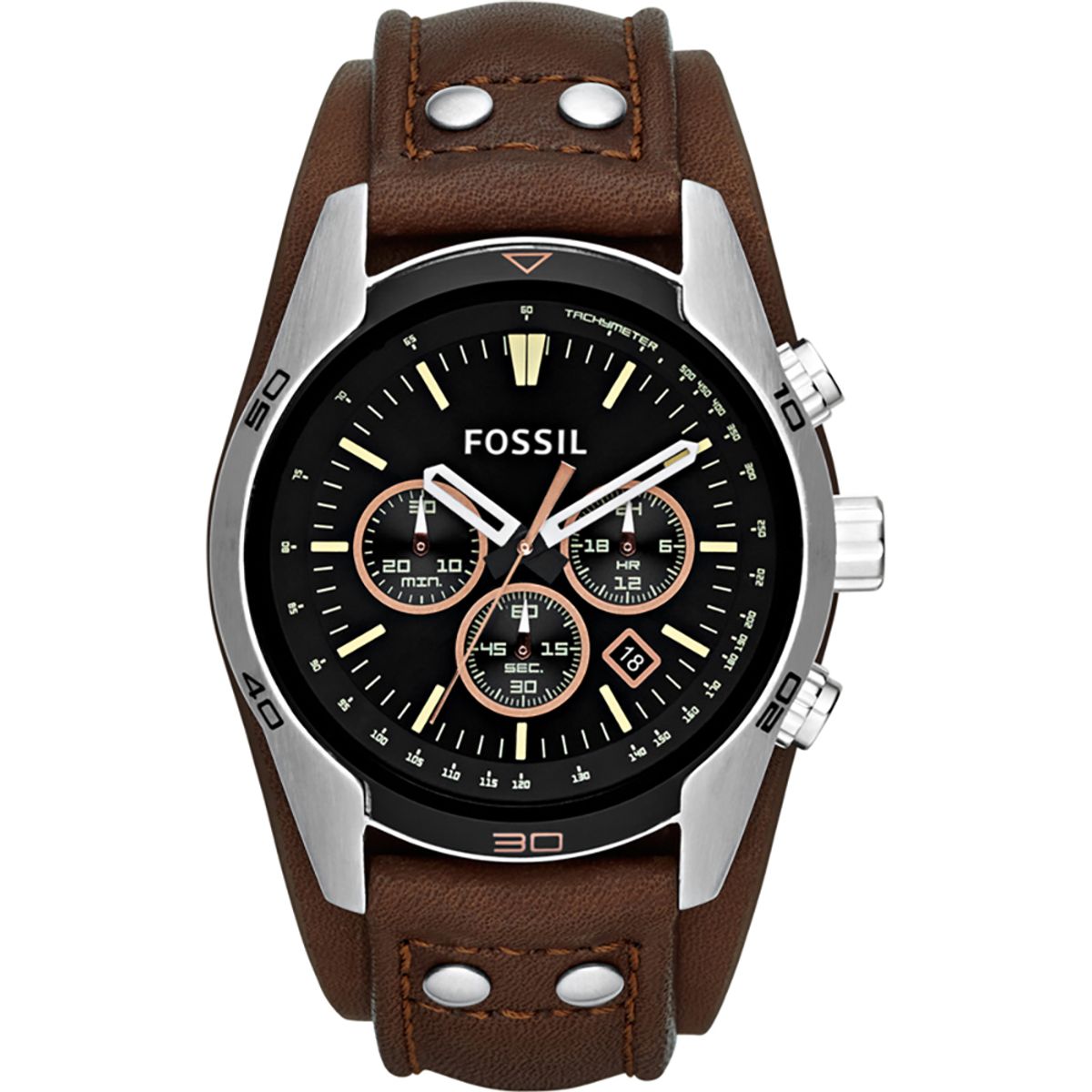 FOSSIL - Reloj Fossil Coachman CH2891 Marrón De Cuero Piel Para Hombre.