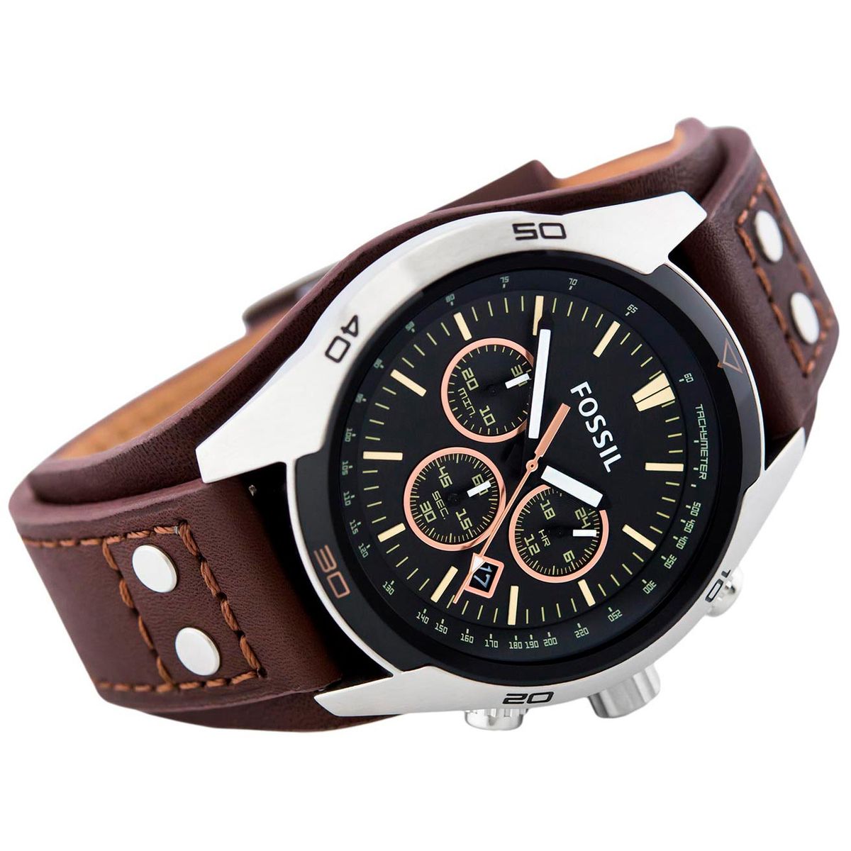 FOSSIL - Reloj Fossil Coachman CH2891 Marrón De Cuero Piel Para Hombre.