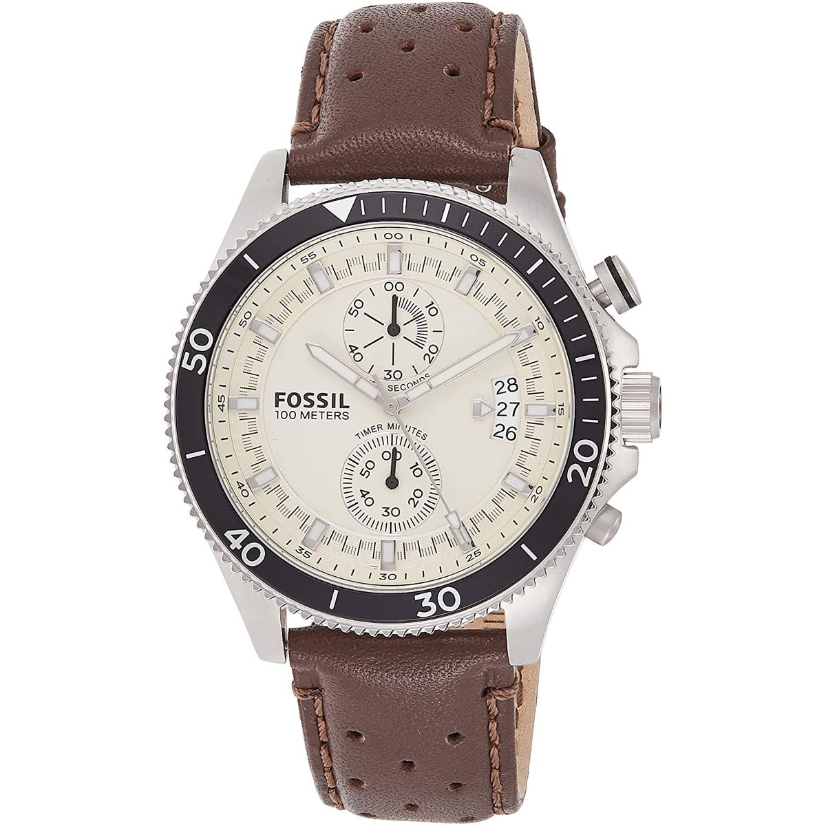 FOSSIL - Reloj Fossil Coachman CH2943 Marrón De Cuero Piel Para Hombre.