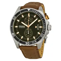 FOSSIL - Reloj Coachman CH2944 Marrón De Cuero Piel Para Hombre