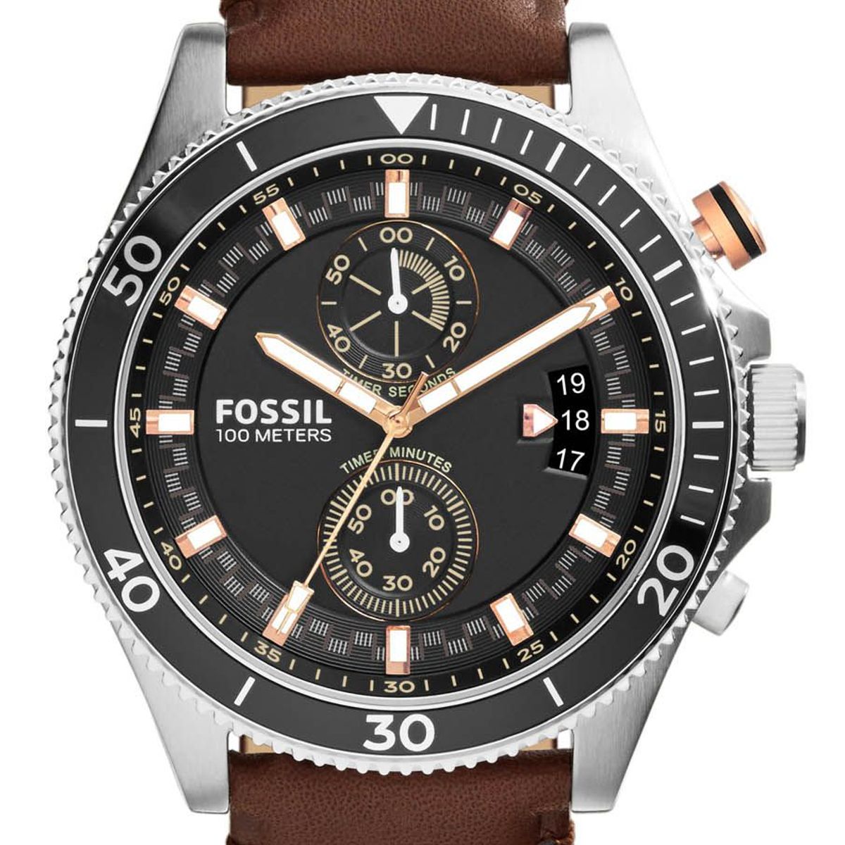 FOSSIL - Reloj Fossil Coachman CH2944 Marrón De Cuero Piel Para Hombre.