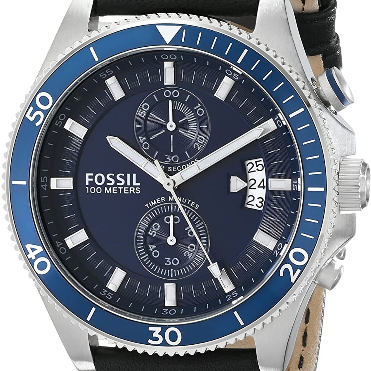 FOSSIL - Reloj Fossil Coachman CH2945 Negro De Cuero Piel Para Hombre.