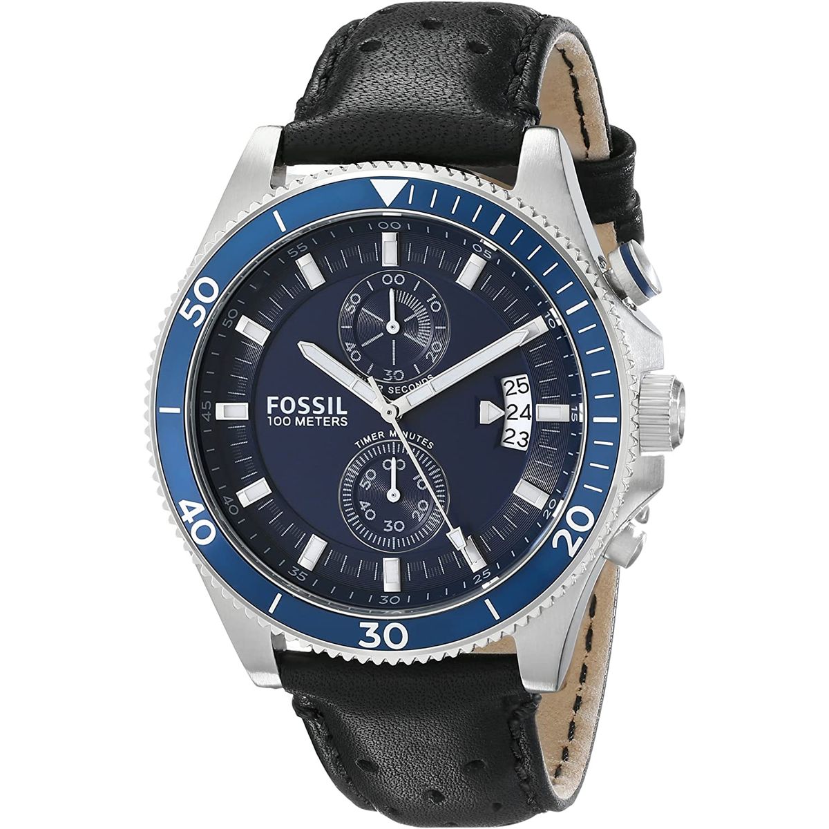 FOSSIL - Reloj Fossil Coachman CH2945 Negro De Cuero Piel Para Hombre.