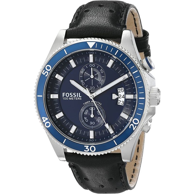 FOSSIL - Reloj Fossil Coachman CH2945 Negro De Cuero Piel Para Hombre.