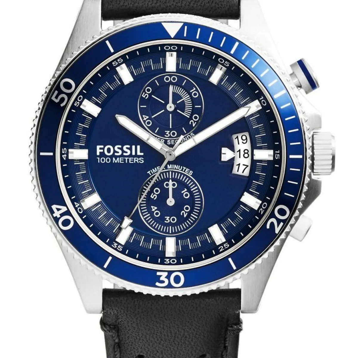 FOSSIL - Reloj Fossil Coachman CH2945 Negro De Cuero Piel Para Hombre.