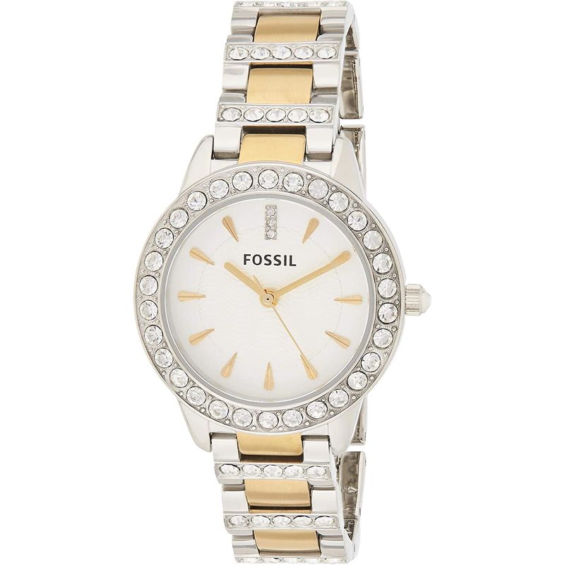 FOSSIL - Reloj Fossil Classic ES2409 Plateado Dorado De Acero inox. P Mujer.