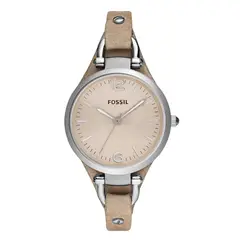 FOSSIL - Reloj Georgia ES2830 Beige De Cuero Piel Para Mujer.