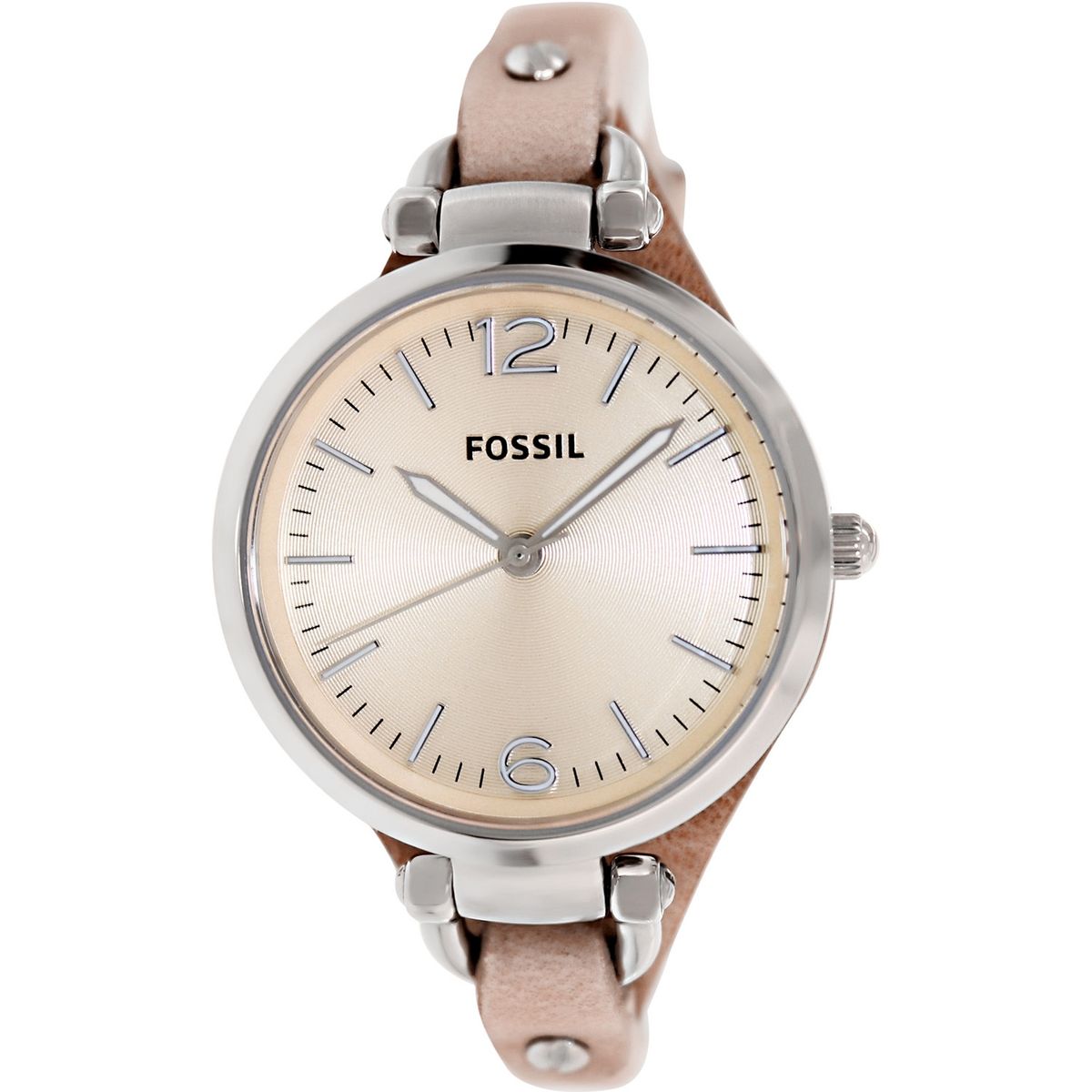 FOSSIL - Reloj Fossil Georgia ES2830 Beige De Cuero Piel Para Mujer.