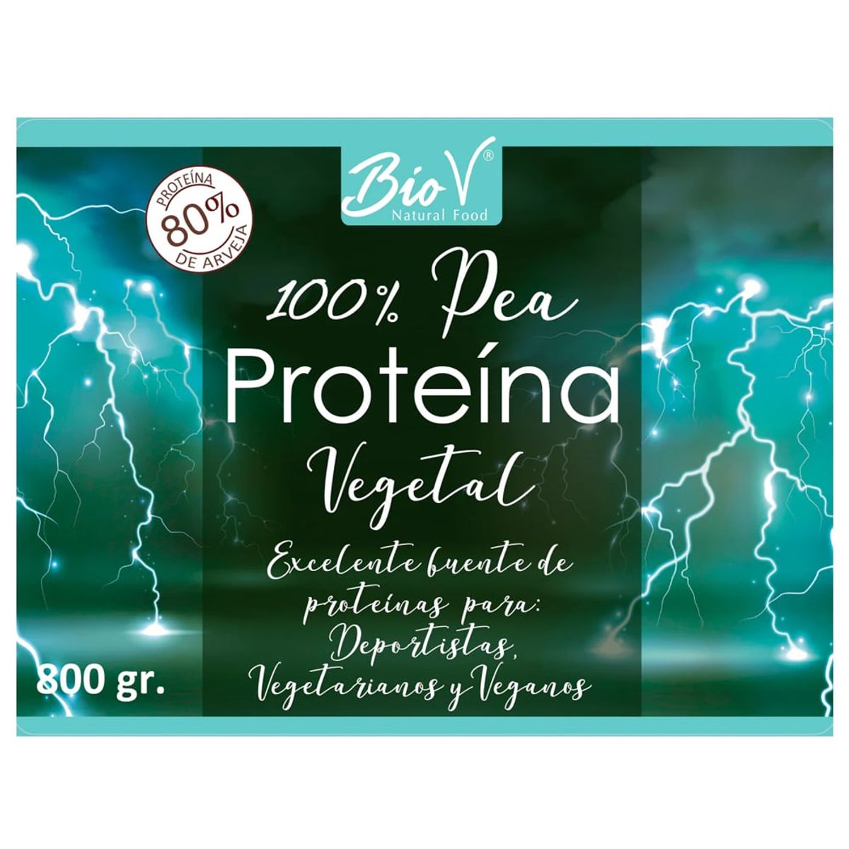 BIOV - Proteína De Arveja 800g Sin Gluten Vegana Bio V