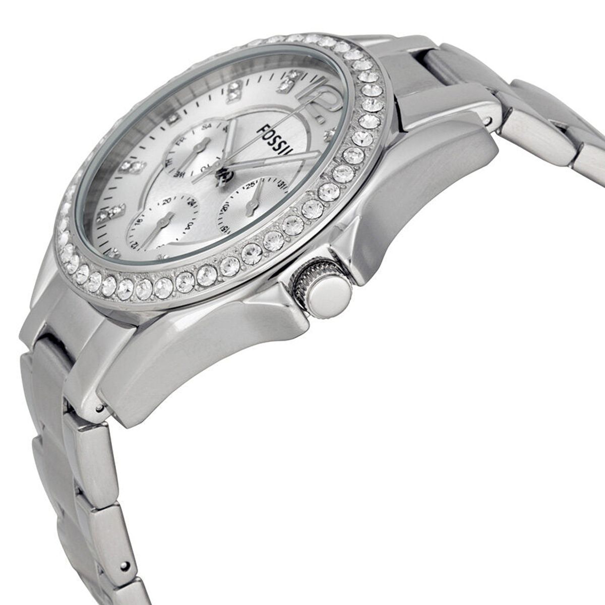FOSSIL - Reloj Fossil Riley ES3202 Plateado De Acero inoxidable Para Mujer.