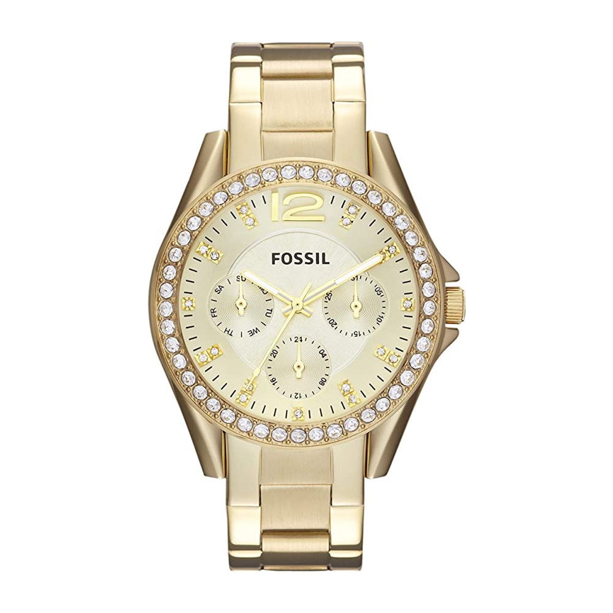 FOSSIL - Reloj Fossil Riley ES3203 Dorado De Acero inoxidable Para Mujer.