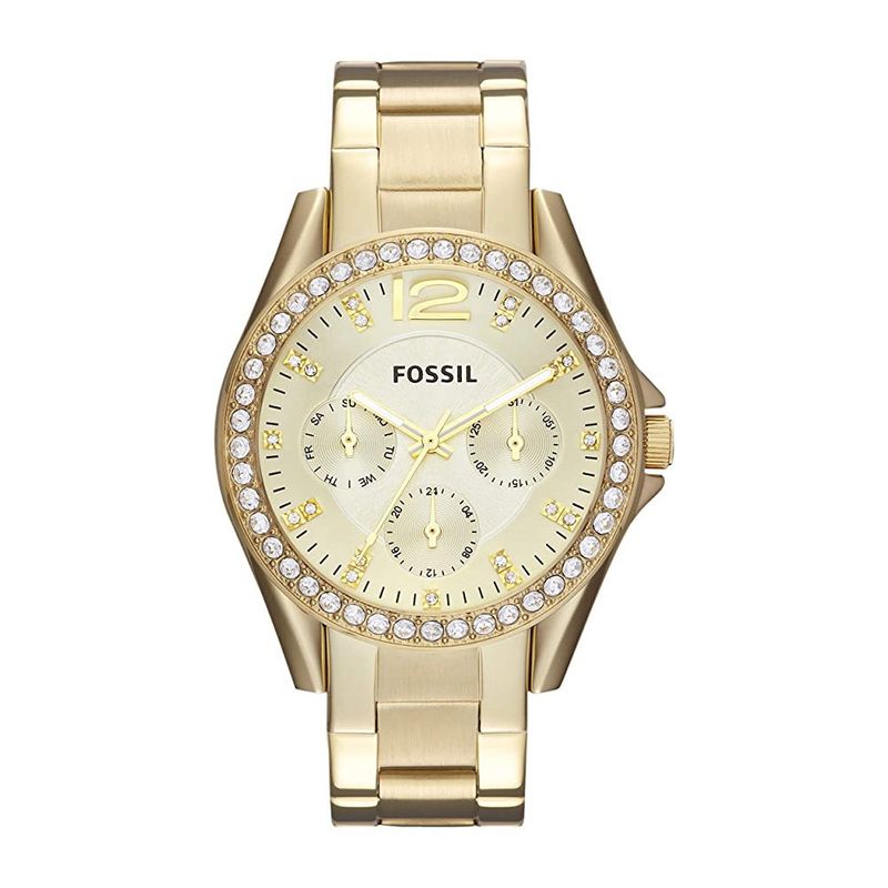 FOSSIL - Reloj Fossil Riley ES3203 Dorado De Acero inoxidable Para Mujer